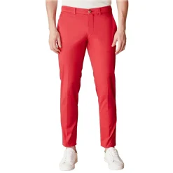 Cruna - New Town Trousers in Cotton - 522 - Red - Handmade in Italy - Luxury High Quality Pants - Avvenice