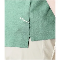 Cruna - Nizza T-Shirt - 573 - Green - Handmade in Italy - Luxury High Quality T-Shirt - Avvenice