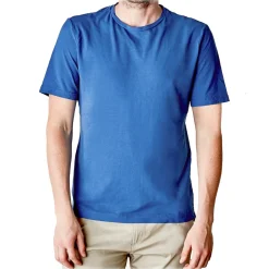 Cruna - Nizza T-Shirt - 573 - Royal Blue - Handmade in Italy - Luxury High Quality T-Shirt - Avvenice