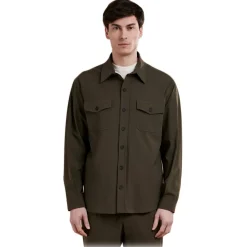 Cruna - Osaka Overshirt - 0001 - Green - Handmade in Italy - Luxury High Quality Collection - Avvenice