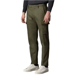 Cruna - Raval Cargo Wool Trousers - 476 - Army - Handmade in Italy - Luxury High Quality Pants - Avvenice