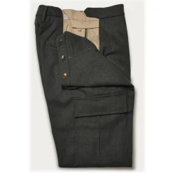 Cruna - Raval Cargo Wool Trousers - 476 - Anthracite - Handmade in Italy - Luxury High Quality Pants - Avvenice