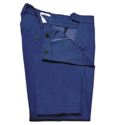 Cruna - Raval Trousers in Cotton - 520 - Avio - Handmade in Italy - Luxury High Quality Pants - Avvenice