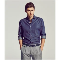 Cruna - Raval Trousers in Wool and Linen - 557 - Moro - Handmade in Italy - Luxury High Quality Pants - Avvenice