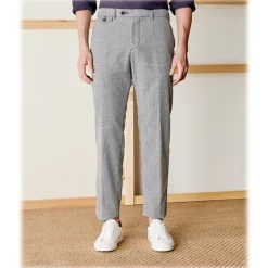 Cruna - Raval Trousers in Fresh Wool - 562 - Medium Grey - Handmade in Italy - Luxury High Quality Pants - Avvenice