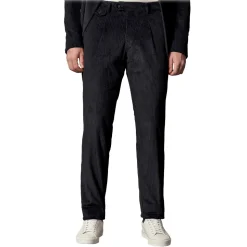 Cruna - Raval Trousers in Corduroy - 611 - Night Blue - Handmade in Italy - Luxury High Quality Pants - Avvenice