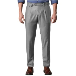 Cruna - Raval Trousers in Wool Flannel - 628 - Rock Gray - Handmade in Italy - Luxury High Quality Pants - Avvenice