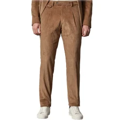 Cruna - Raval Trousers in Corduroy - 611 - Cognac - Handmade in Italy - Luxury High Quality Pants - Avvenice