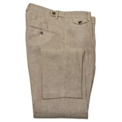 Cruna - Raval Trousers in 100 % Linen - 545 - Moro - Handmade in Italy - Luxury High Quality Pants - Avvenice