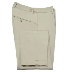 Cruna - Raval Trousers in Cotton - 520 - Beige - Handmade in Italy - Luxury High Quality Pants - Avvenice
