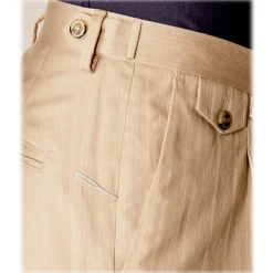 Cruna - Raval Trousers in Cotton - 536 - Terra - Handmade in Italy - Luxury High Quality Pants - Avvenice