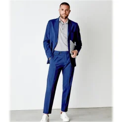 Cruna - Raval Trousers in Fresh Wool - 560 - Navy - Handmade in Italy - Luxury High Quality Pants - Avvenice