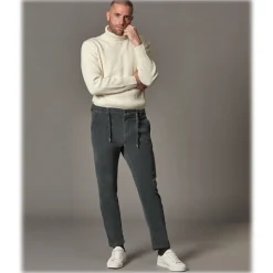 Cruna - Rollneck Sweater in Wool - 657 - Butter White - Handmade in Italy - Luxury High Quality Sweater - Avvenice