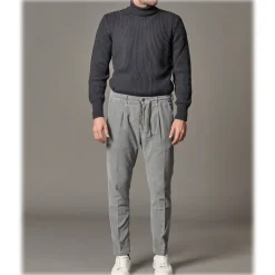 Cruna - Rollneck Sweater in Wool - 657 - Ardesia - Handmade in Italy - Luxury High Quality Sweater - Avvenice