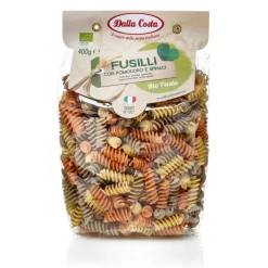 Dalla Costa - Organic Fusilli Tricolor - Tomato and Spinach - Avvenice