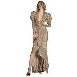 Danilo Forestieri - Long Asymmetrical Dress in Full Sequins - Haute Couture Made in Italy - Luxury Exclusive Collection - Avvenice