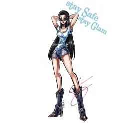 Danilo Forestieri - Pin Up 03 T-Shirt + Cover Mask - Brunette - Haute Couture Made in Italy - Luxury Exclusive Collection - Avvenice