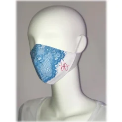 Danilo Forestieri - Pin Up 03 T-Shirt + Cover Mask - Brunette - Haute Couture Made in Italy - Luxury Exclusive Collection - Avvenice