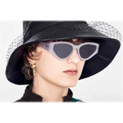 Dior - Sunglasses - CatStyleDior1S - Silver - Swarovski - Dior Eyewear - Avvenice