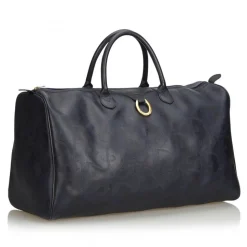 Dior Vintage - Big Oblique Duffle Bag - Black - Leather Handbag - Luxury High Quality - Avvenice