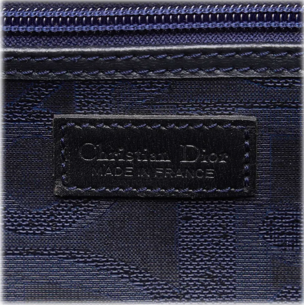 Dior Vintage - Big Oblique Duffle Bag - Black - Leather Handbag - Luxury High Quality - Avvenice