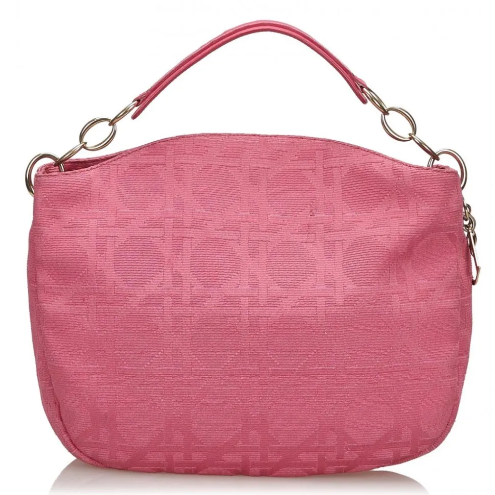 Dior Vintage - Cannage Canvas Shoulder Bag - Pink - Leather Handbag - Luxury High Quality - Avvenice