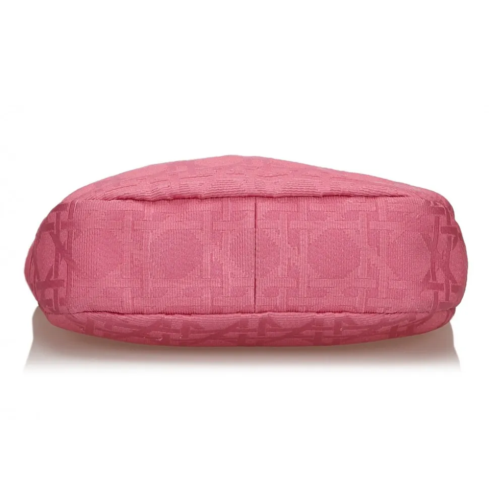 Dior Vintage - Cannage Canvas Shoulder Bag - Pink - Leather Handbag - Luxury High Quality - Avvenice