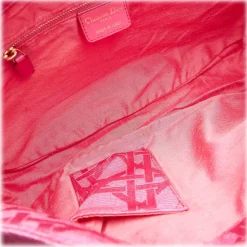 Dior Vintage - Cannage Canvas Shoulder Bag - Pink - Leather Handbag - Luxury High Quality - Avvenice