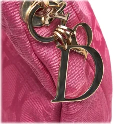 Dior Vintage - Cannage Canvas Shoulder Bag - Pink - Leather Handbag - Luxury High Quality - Avvenice