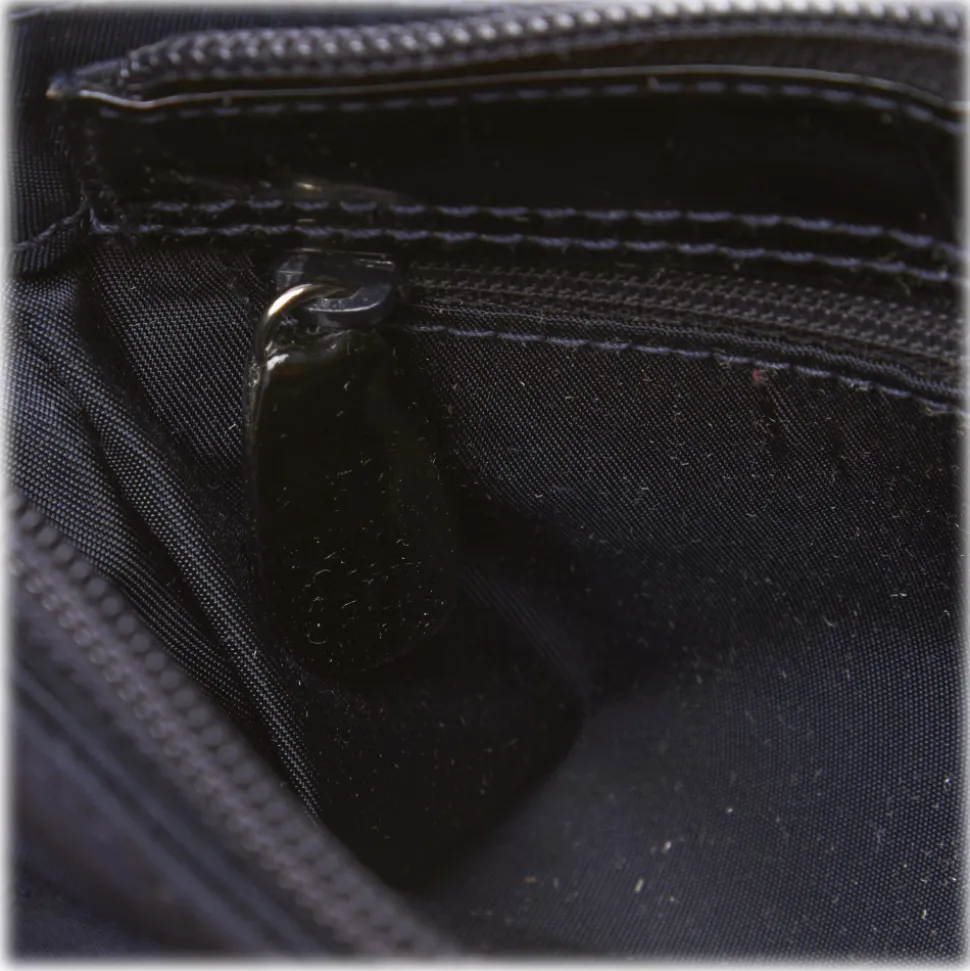 Dior Vintage - Cannage Nylon Baguette Bag - Blue - Leather and Canvas Handbag - Luxury High Quality - Avvenice