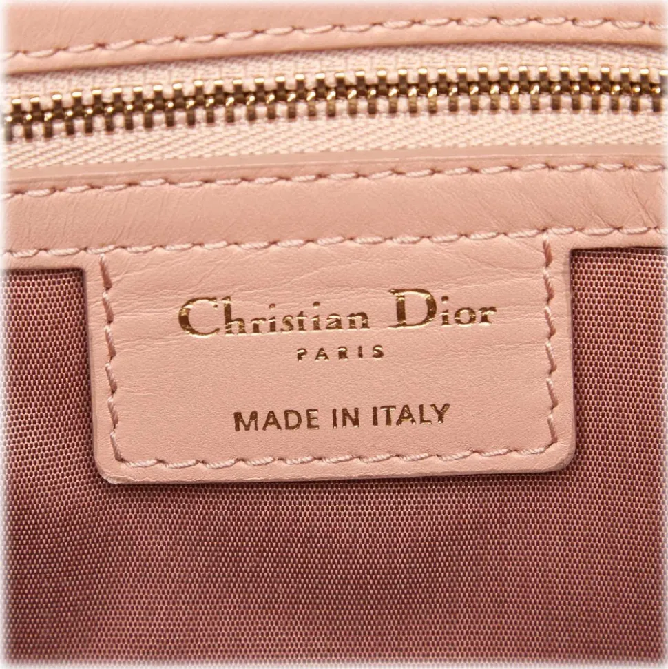 Dior Vintage - Cannage Panarea Tote Bag - Pink - Leather Handbag - Luxury High Quality - Avvenice