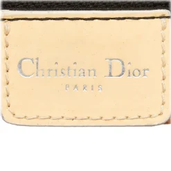 Dior Vintage - Canvas Tote Bag - Yellow Black - Leather Handbag - Luxury High Quality - Avvenice