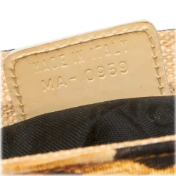 Dior Vintage - Canvas Tote Bag - Yellow Black - Leather Handbag - Luxury High Quality - Avvenice