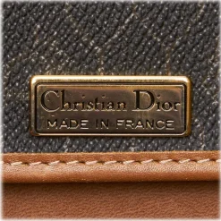 Dior Vintage - Honeycomb Coated Canvas Chain Shoulder Bag - Black - Leather Handbag - Luxury High Quality - Avvenice