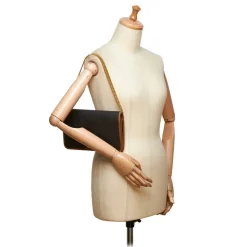 Dior Vintage - Honeycomb Coated Canvas Chain Shoulder Bag - Black - Leather Handbag - Luxury High Quality - Avvenice