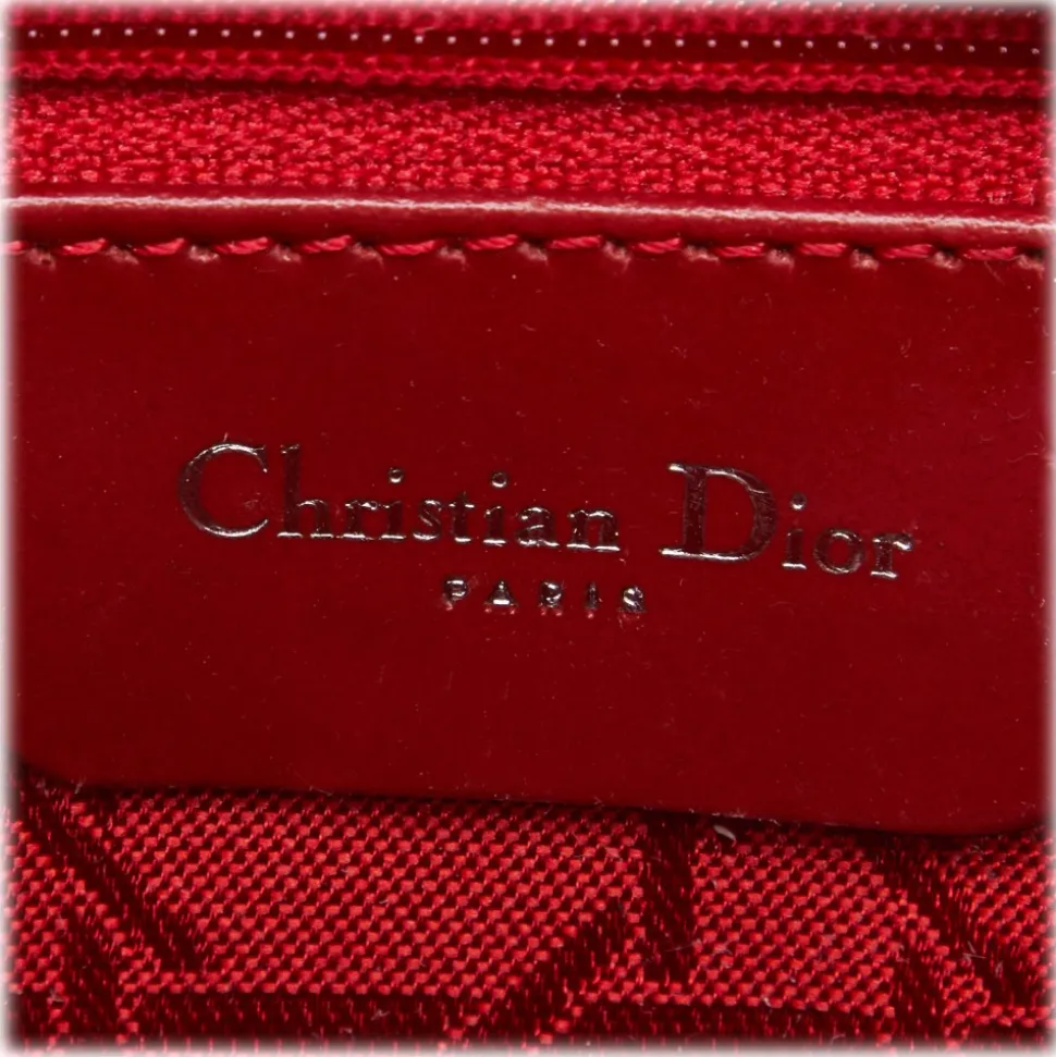 Dior Vintage - Lady Dior Nylon Cannage Handbag Bag - Black - Leather and Canvas Handbag - Luxury High Quality - Avvenice