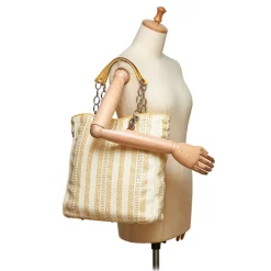 Dior Vintage - Large Woven Leather Soft Shopper Tote Bag - Brown Beige - Leather Handbag - Luxury High Quality - Avvenice