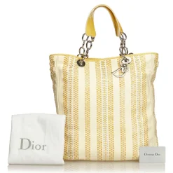 Dior Vintage - Large Woven Leather Soft Shopper Tote Bag - Brown Beige - Leather Handbag - Luxury High Quality - Avvenice