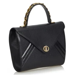 Dior Vintage - Leather Handbag Bag - Black - Leather Handbag - Luxury High Quality - Avvenice