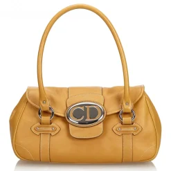 Dior Vintage - Leather Handbag Bag - Brown - Leather Handbag - Luxury High Quality - Avvenice