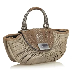 Dior Vintage - Leather Handbag Bag - Grey - Leather Handbag - Luxury High Quality - Avvenice