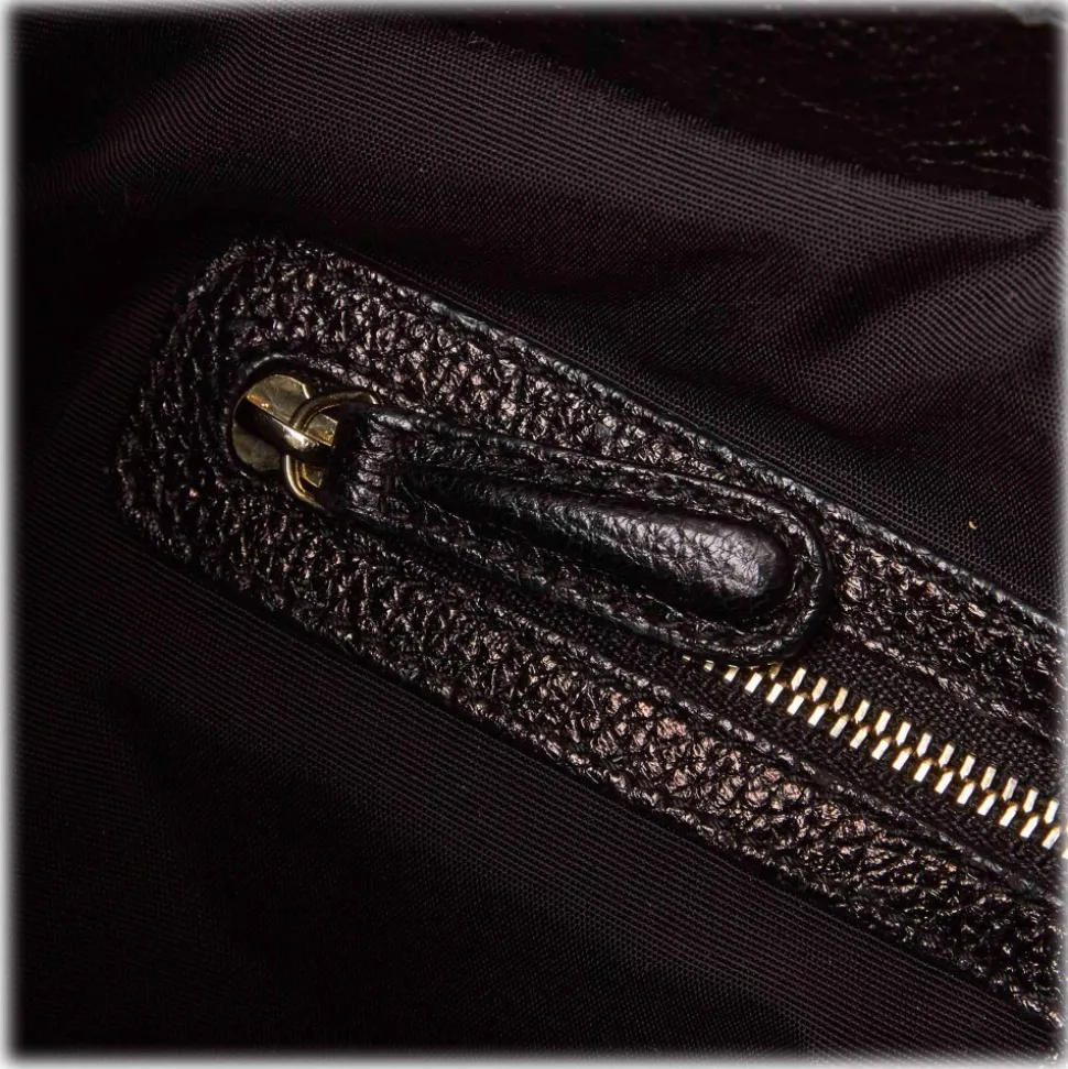 Dior Vintage - Leather Hobo Bag - Black - Leather Handbag - Luxury High Quality - Avvenice