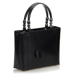 Dior Vintage - Malice Leather Satchel Bag - Black - Leather Handbag - Luxury High Quality - Avvenice