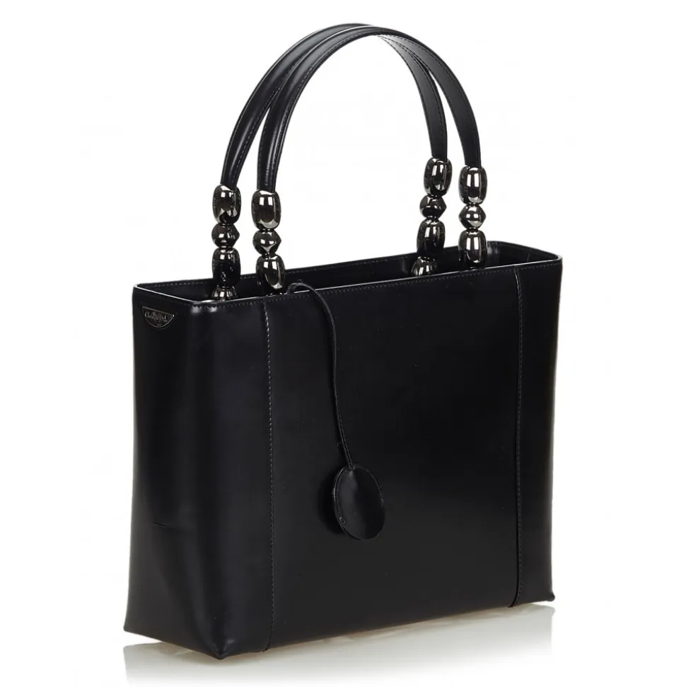 Dior Vintage - Malice Leather Satchel Bag - Black - Leather Handbag - Luxury High Quality - Avvenice