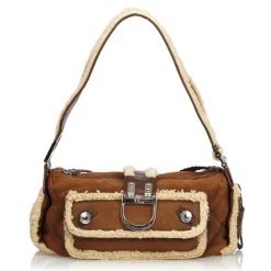 Dior Vintage - Mouton Flight Shoulder Bag - Brown - Leather Handbag - Luxury High Quality - Avvenice