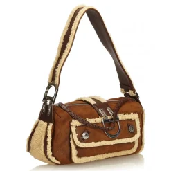 Dior Vintage - Mouton Flight Shoulder Bag - Brown - Leather Handbag - Luxury High Quality - Avvenice
