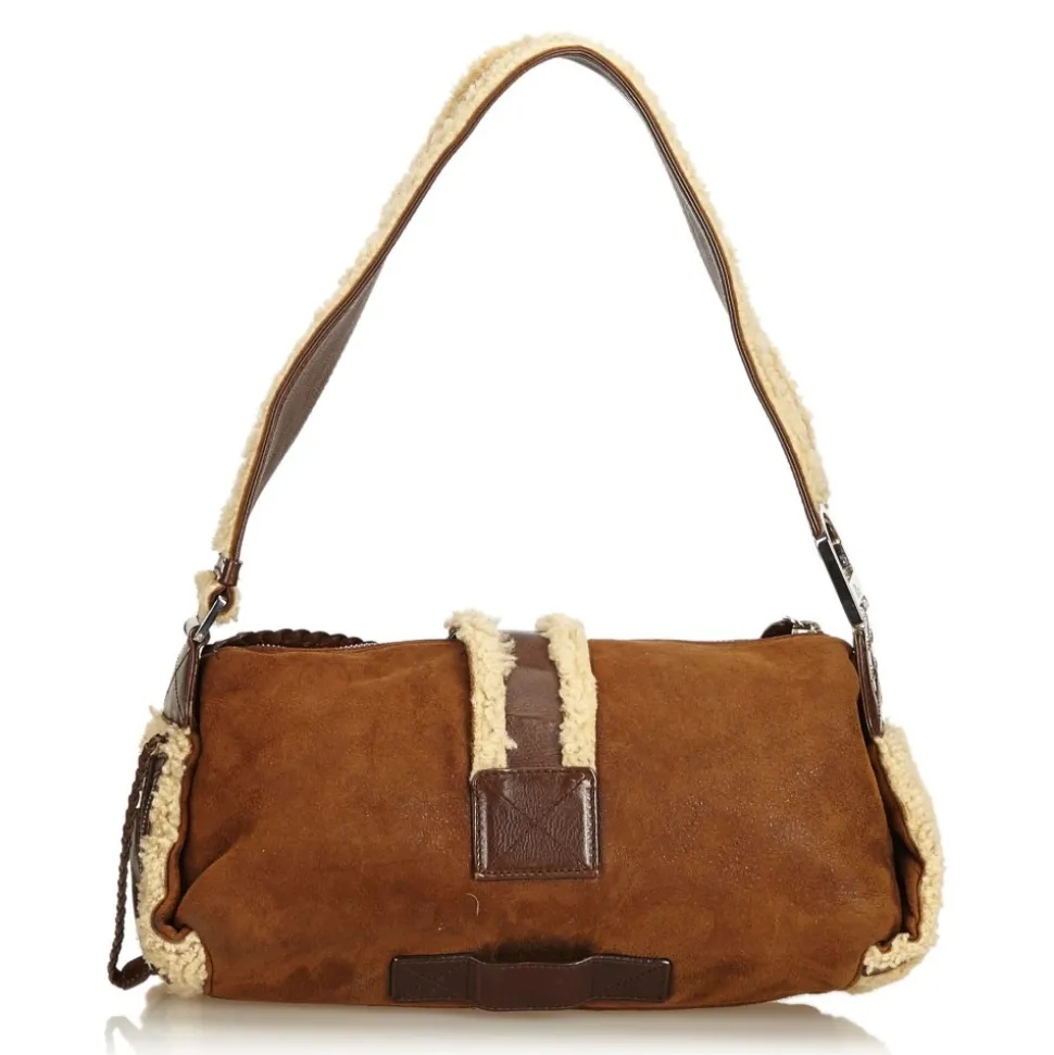Dior Vintage - Mouton Flight Shoulder Bag - Brown - Leather Handbag - Luxury High Quality - Avvenice