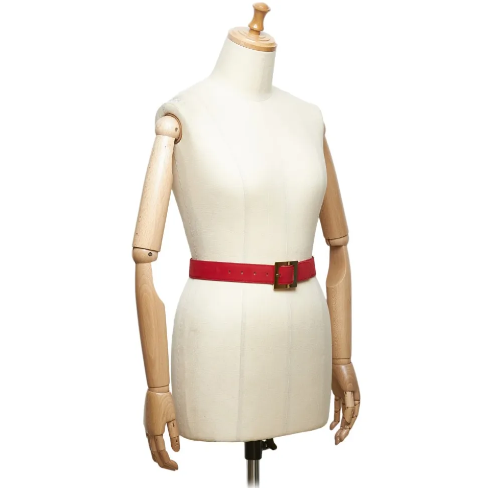 Dior Vintage - Nubuck Leather Belt - Red - Nubuck Leather Belt - Luxury High Quality - Avvenice