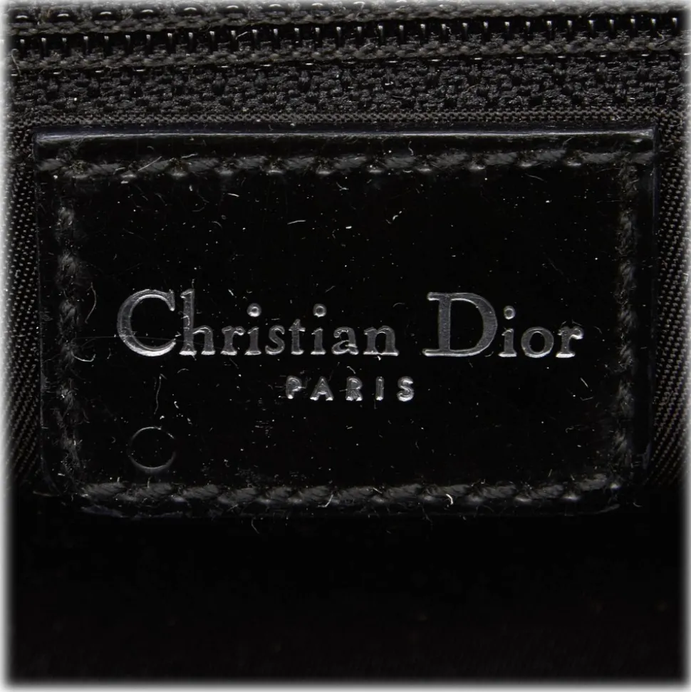 Dior Vintage - Nylon Handbag Bag - Black - Leather and Canvas Handbag - Luxury High Quality - Avvenice