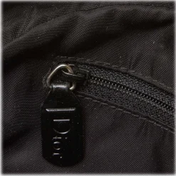 Dior Vintage - Nylon Handbag Bag - Black - Leather and Canvas Handbag - Luxury High Quality - Avvenice